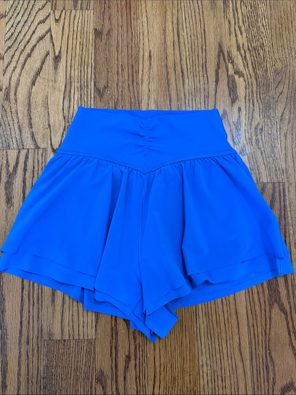 aerie Electric Blue Flowy Athletic Skort Shorts
